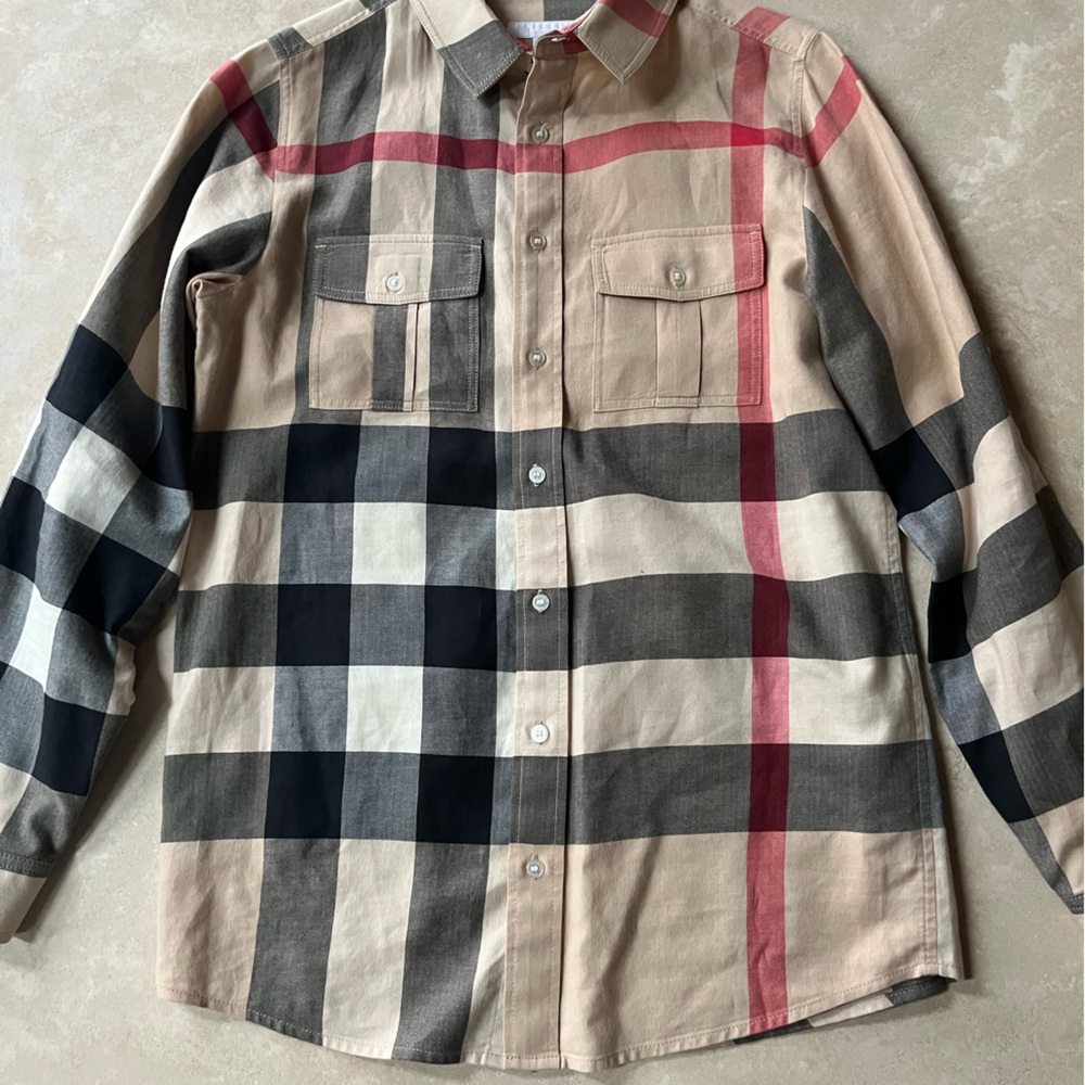 Brand new boys 14 youth Burberry long sleeve shirt